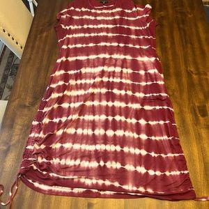 Lane Bryant 18/20 Tie-Dye Adjustable Length Midi Dress